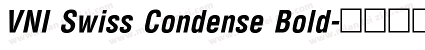 VNI Swiss Condense Bold字体转换
